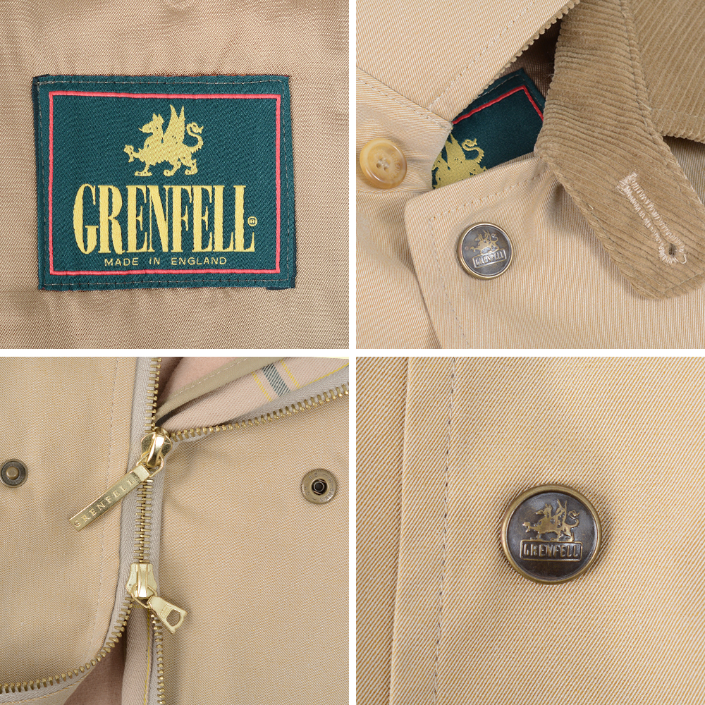 ⭐️美品⭐️【GRENFELL】グレンフェルハリントンジャケット ベージュ 36 GRENFELL（グレンフェル） 【40%OFF/定価148,500円】グレンフェル 新品
