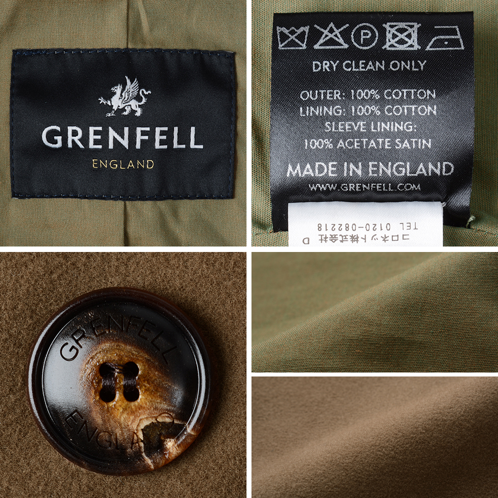 ゆ*様 GRENFELL グレンフェル 英国製 ツイード 比翼 ハーフコート 渋 m90106081888_1.jpg?1739353460