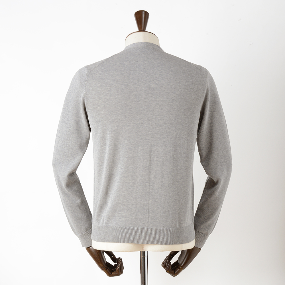 【未使用】ZANONE グレー リブ編み カーディガン ZANONE（ザノーネ） 【30%OFF/定価39,050円】ザノーネ 新品 ハイゲージ