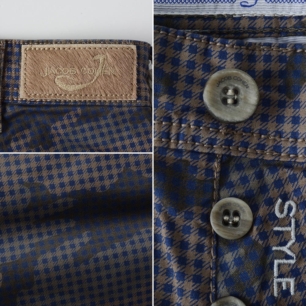 ヤコブコーエン　ストライプ ハーフパンツ ショートパンツ メンズ　サイズ31 JACOB COHEN（ヤコブ コーエン） 【50%OFF】ヤコブコーエン ストレッチ