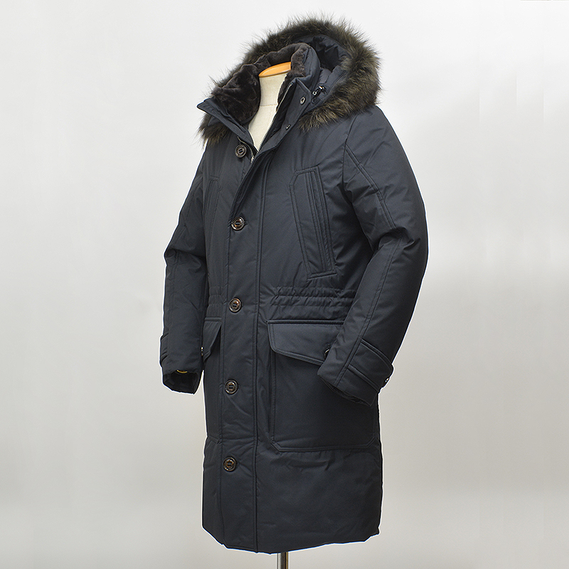 直営店買付【MooRER】KRYSTAL-STP ミディ ピーコート Acqua 直営店買付【MooRER】KRYSTAL-STP ミディ ピーコート Acqua