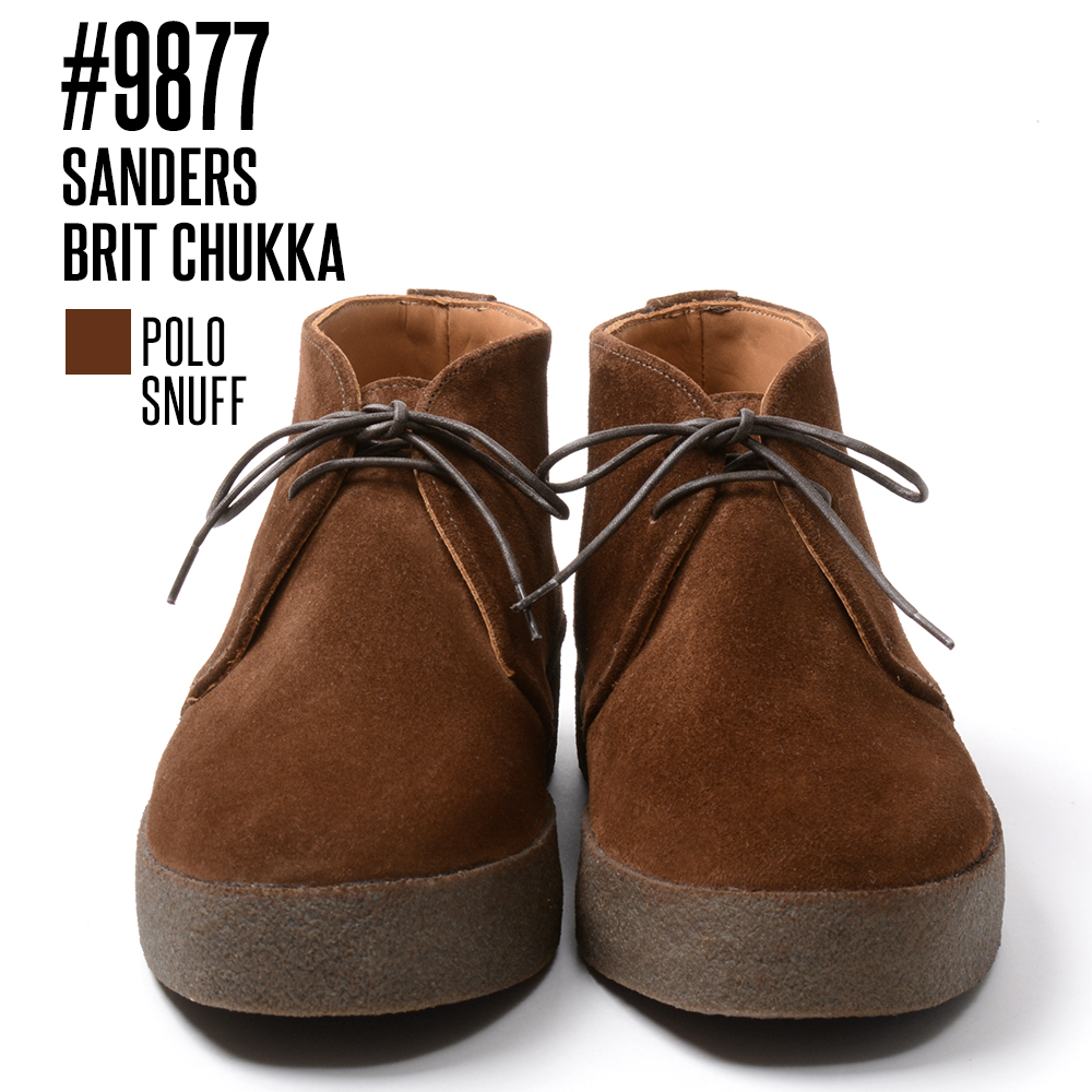 サンダースSANDERS 9877BS ブリットチャッカブーツ★A25416 SANDERS（サンダース） SANDERS COLLECTION 9877 BRIT CHUKKA ブリット