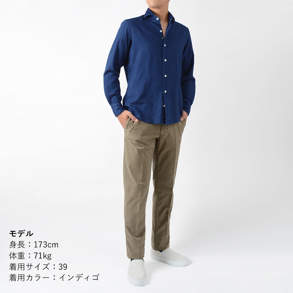 GIANNETTO（ジャンネット） 通年 デニムシャツ ヴィンチフィット