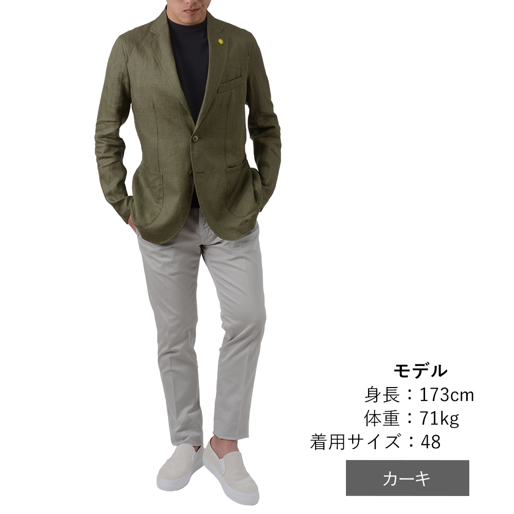 GIANNETTO ジャンネット 春夏秋 リネン100% シャツジャケット