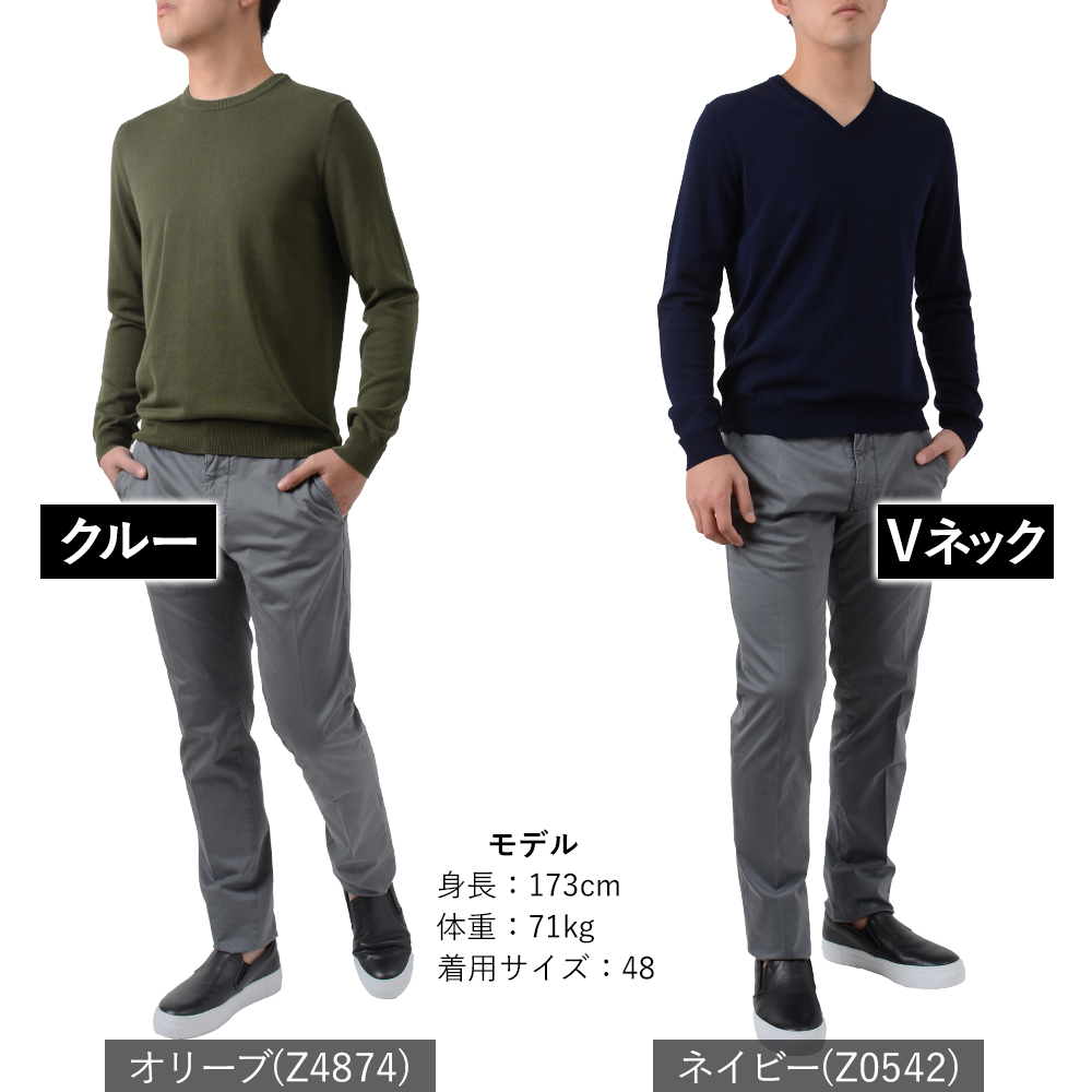ZANONE（ザノーネ） ＜選べる2ネック＞ 春夏秋 12ゲージ コットン