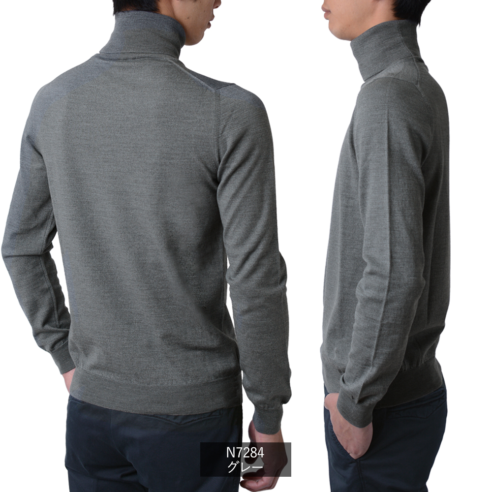 【美品】ザノーネ タートルネック ヴァージンウール100% ZANONE ザノーネ タートルネック ニット DV SLIM FIT 5ゲージ