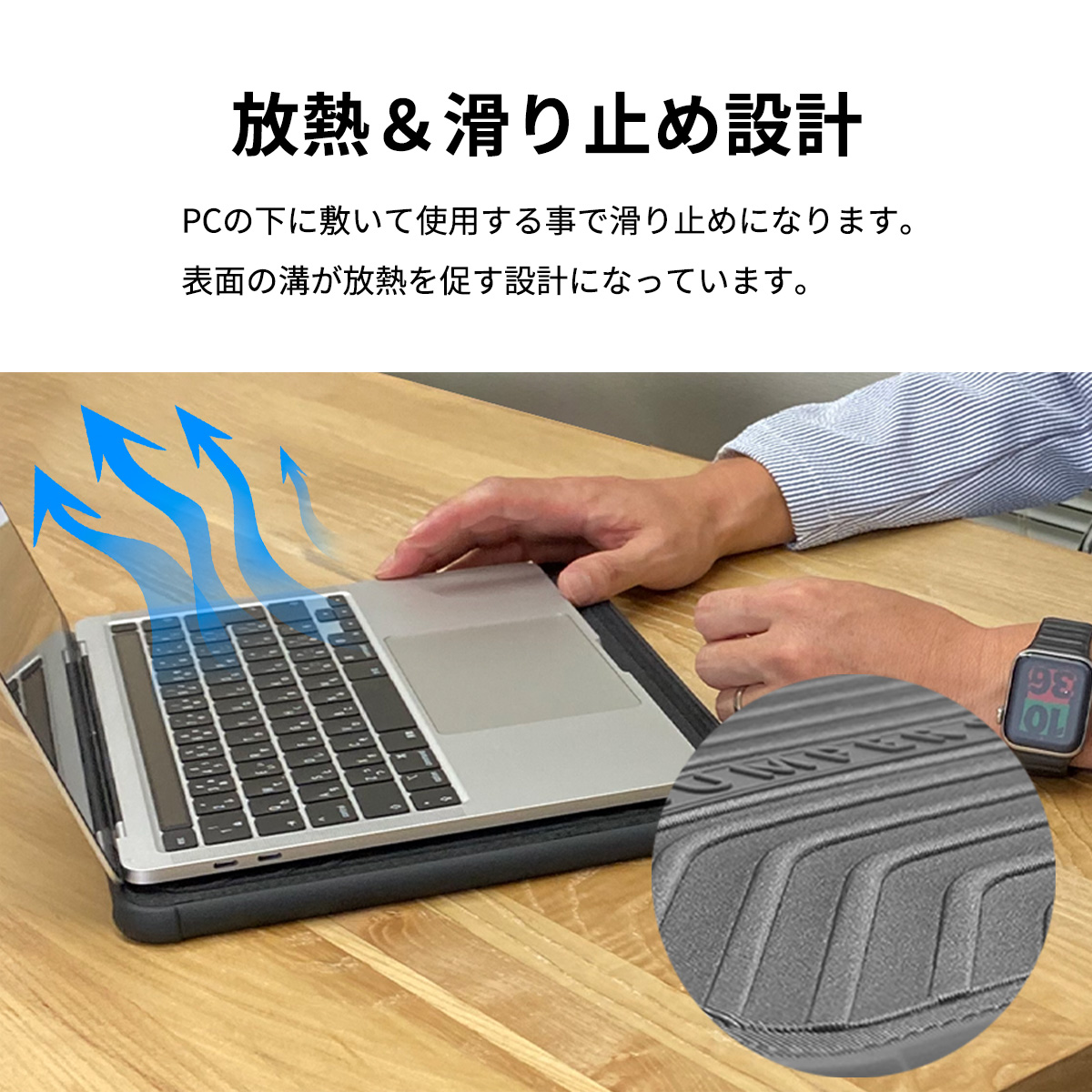 MacBook Air Pro 13.3 ケース カバー ノートパソコン ケース 薄型 ラップトップ PCケース 耐衝撃 13.3 収納 バッグ 磁気 マグネット スリム 黒 ブラック グレー｜mywaysmart｜10