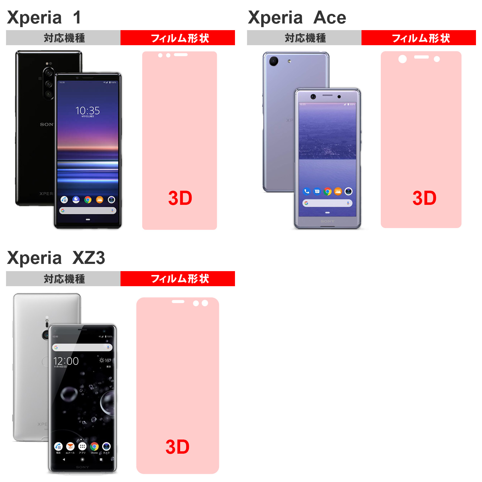 Xperia 5V 10V ガラス フィルム 1V 5 IV Ace III  エクスペリア マーク 1 IV 10 IV 5 Ace XZ3 XZ2 XZ クリア 気泡 画面 保護 液晶 フィルム 淵面 粘着 透明｜mywaysmart｜07