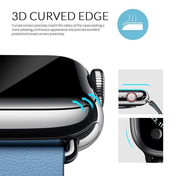 Apple Watch 38mm ガラス フィルム 貼り間違えても安心 お得 2SET 3D 全面 保護 炭素繊維 HD 画面 吸着 気泡防止 高透過率 簡｜mywaysmart｜09
