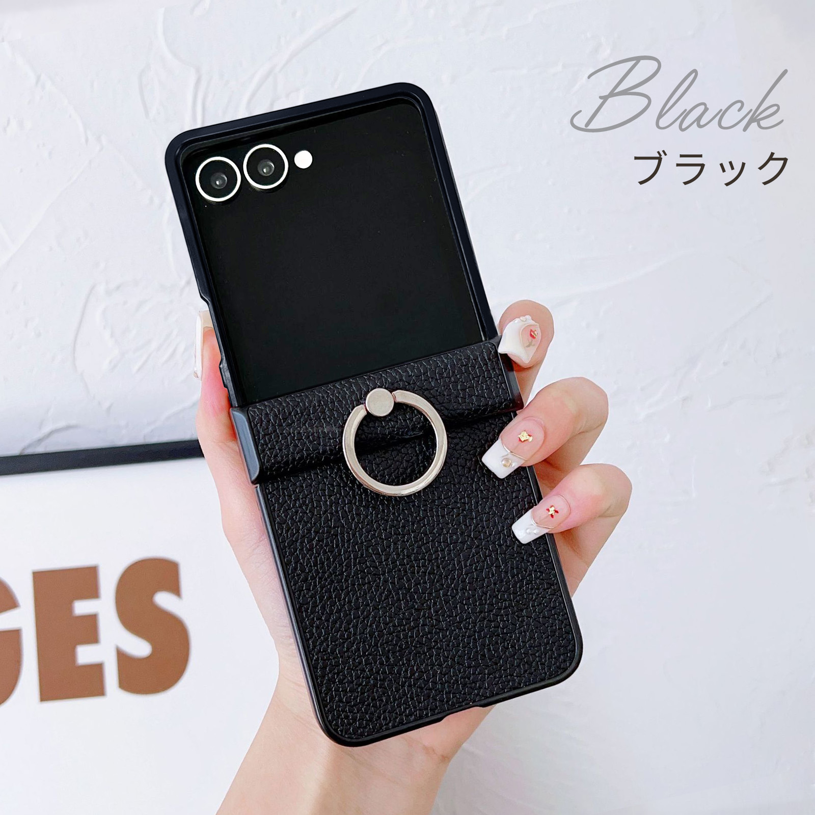Galaxy Z galaxy z flip7 ケース レザー調 韓国風 Flip7 カバー ヒンジ 