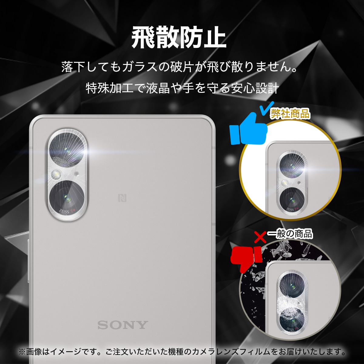 FIRME xperia カメラ レンズ 保護 ガラス フィルム Xperia 5V 10V 1 V 