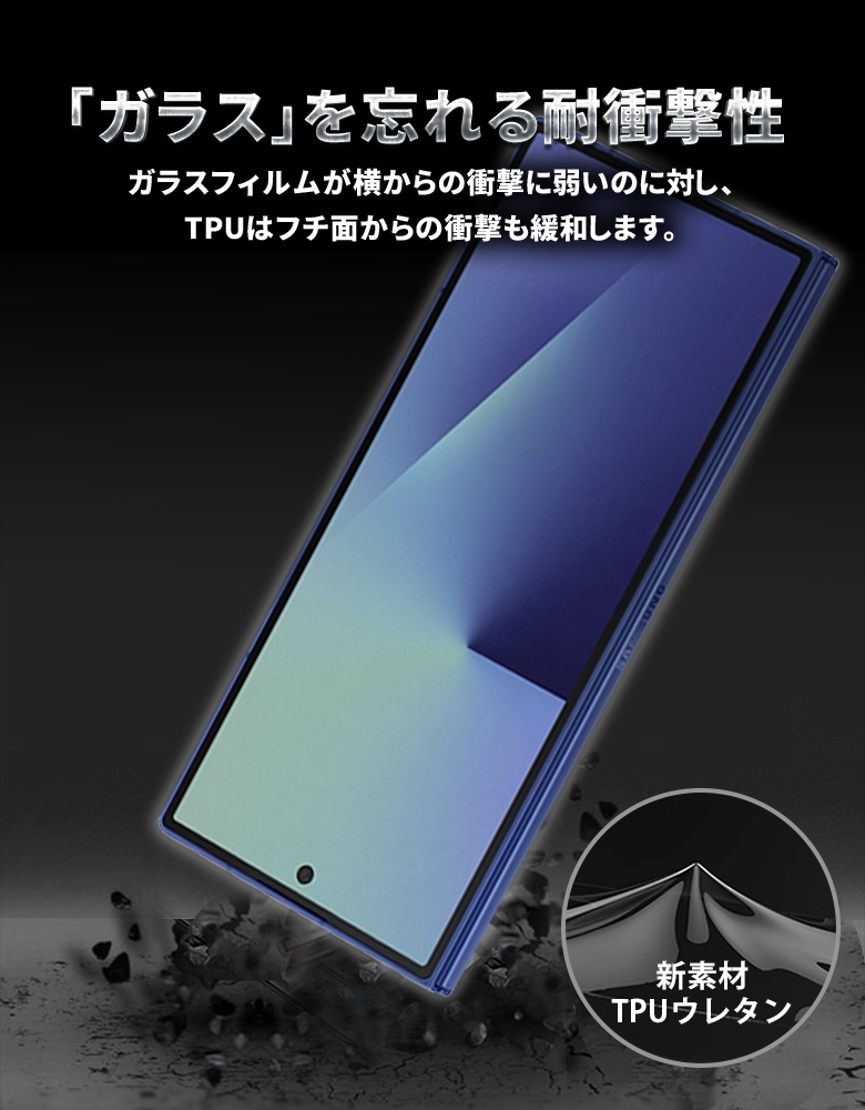Galaxy Z Fold7 フィルム 保護フィルム 耐衝撃 本体 保護 docomo SC