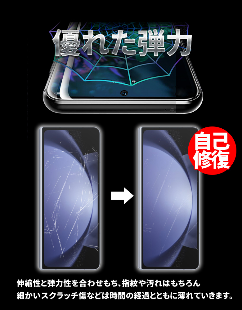 FIRME Galaxy Z Fold5 フィルム 指紋認証 docomo SC-55D au