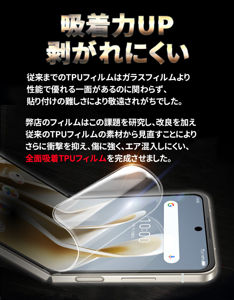 リベロ フリップ フィルム Libero Flip ZTE ワイモバイル A304ZT simフリー Z8888S Ymobile 耐衝撃 ケース 干渉しない スマホ 全面 保護  透明 クリア｜mywaysmart｜07