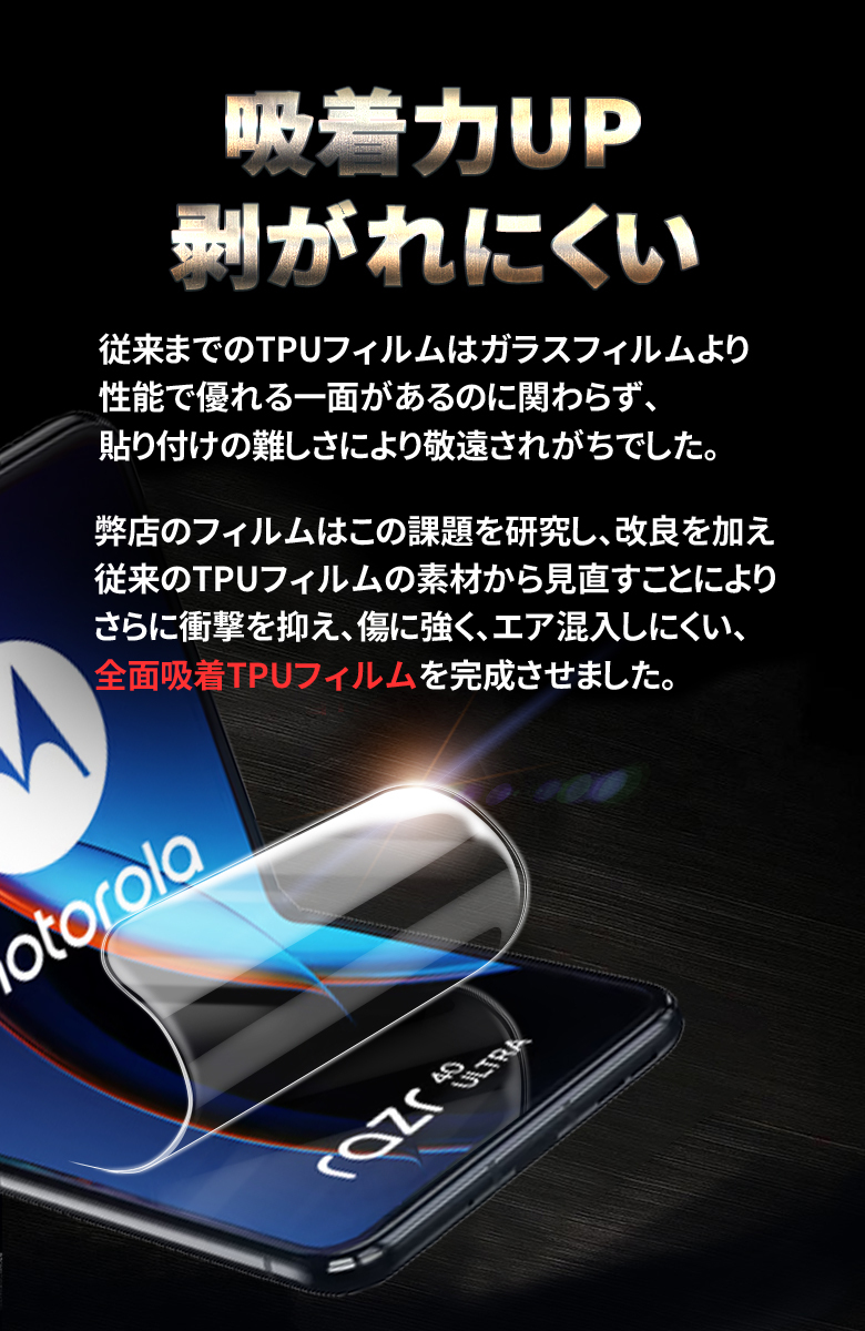 FIRME（フィルミ） Motorola razr 40 ultra フィルム 指紋認証 顔認証