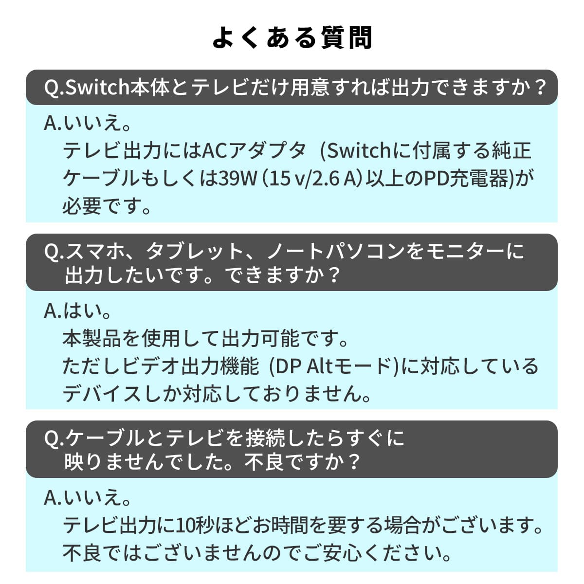 Nintendo Switch ドック ケーブル アクセサリー HDMI 変換器 テレビ