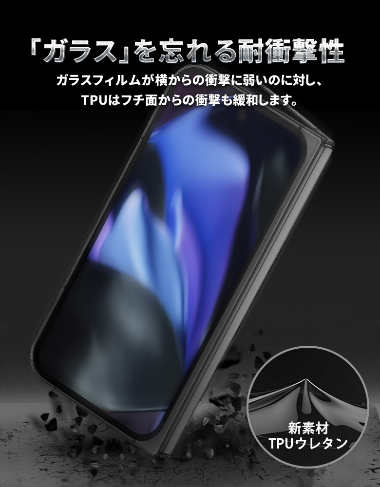 Google Pixel 9 Pro Fold 256 ブラック 本体 フィルム Google Pixel 9 Pro Fold フィルム Pixel9ProFold 保護フィルム