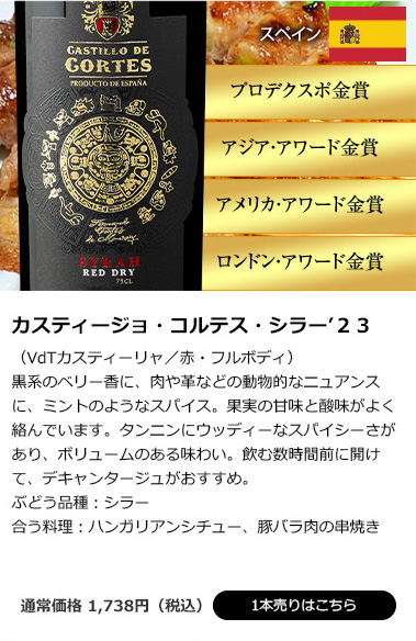 カスティージョ・コルテス・シラー’２３