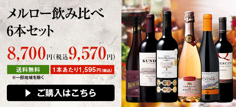 メルロー飲み比べ6本セット