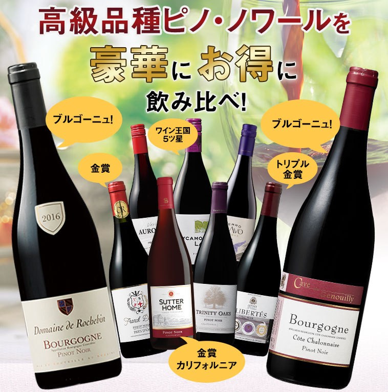 ワイン 赤ワインセット 43％OFF ブルゴーニュ＆トリプル金賞入り！世界のピノ・ノワール飲み比べ9本セット 第6弾 フルボディ 送料無料 :  y-7793127 : MyWineClub マイワインクラブ - 通販 - Yahoo!ショッピング