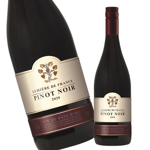 ワイン 赤ワイン リュミエール・ド・フランス・ピノ・ノワール’２０（ＩＧＰ Ｏｃ／赤・フルボディ）｜mywine