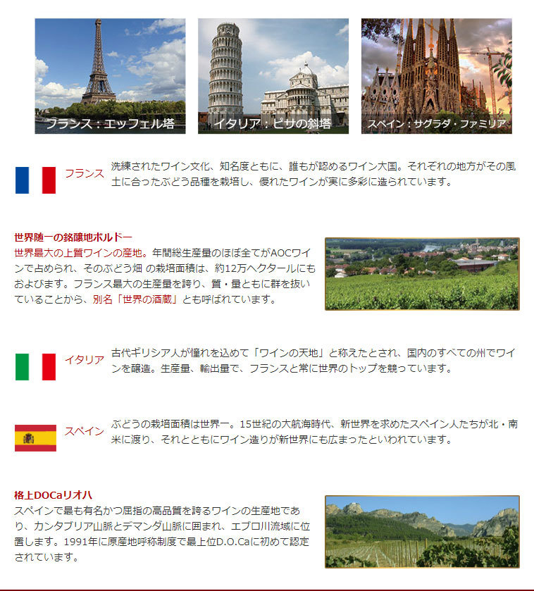ワイン 赤ワインセット 3大銘醸地入り!世界選りすぐり赤ワイン12本セット