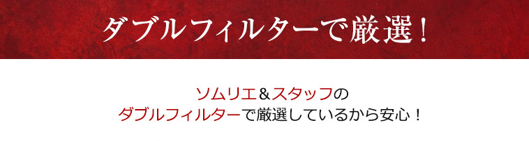 ダブルフィルターで厳選!