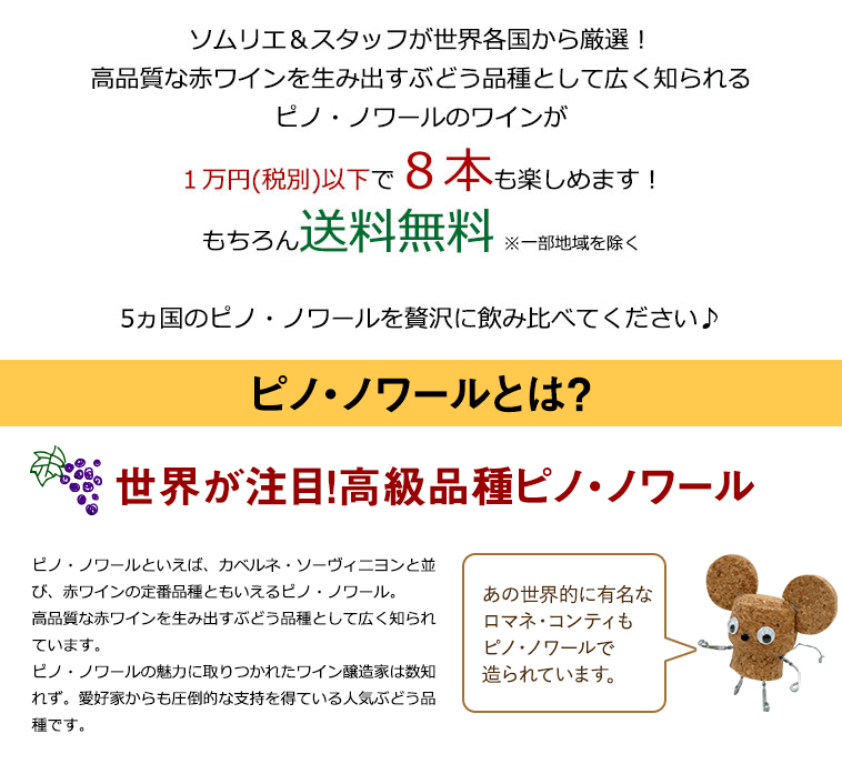 １万円以下で８本も楽しめます！もちろん送料無料 ※一部地域を除く