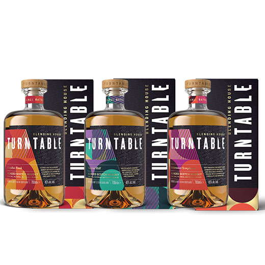 ウイスキーセット 【箱付】ターン・テーブル3種3本セット 700ml 