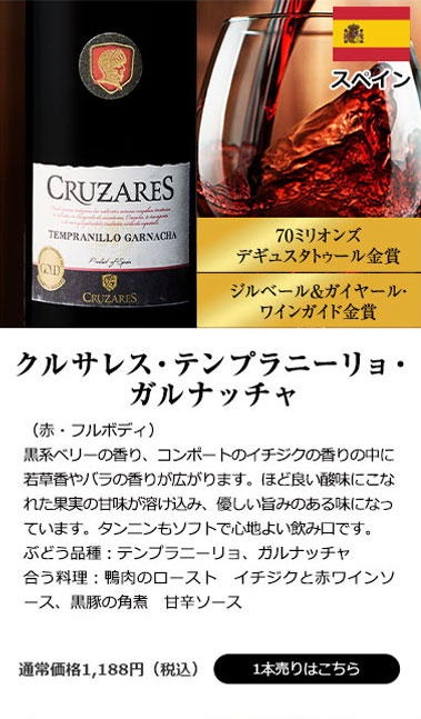 クルサレス・テンプラニーリョ・ガルナッチャ