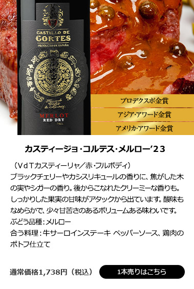カスティージョ・コルテス・メルロー’23