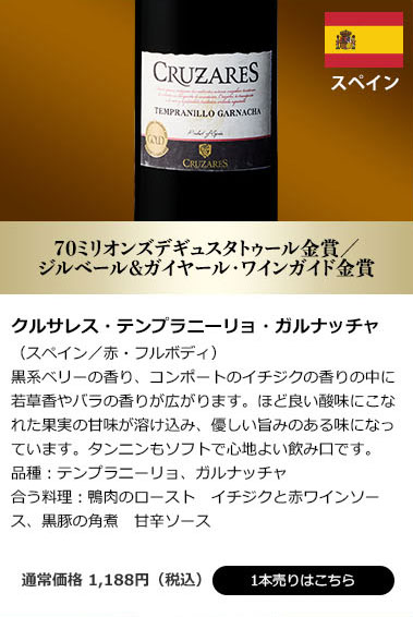 クルサレス・テンプラニーリョ・ガルナッチャ