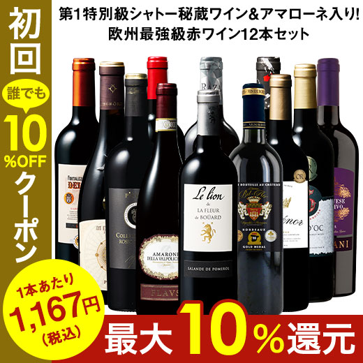 最大80％オフ！ 送料0円 ワイン ワインセット 赤ワイン 14年連続No.1記念 第1特別級シャトー秘蔵ワイン アマローネ入り 欧州最強級赤ワイン12本セット 送料無料 kentaro.sakura.ne.jp kentaro.sakura.ne.jp