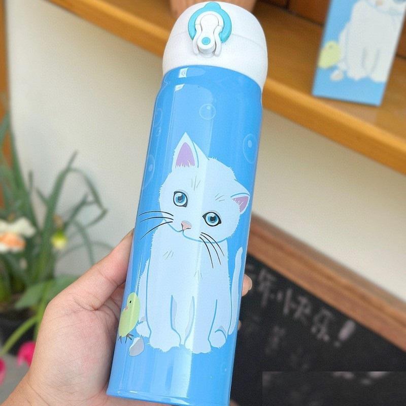 スターバックス starbucks 水筒 限定 青い猫 魔法瓶 ステンレスボトル 