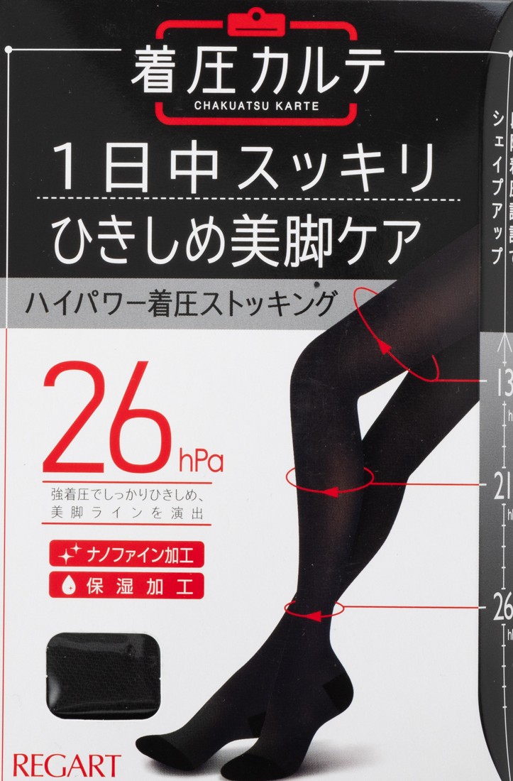 セール 着圧 ストッキング 黒 日本製 つま先補強 かかと補強 パンスト