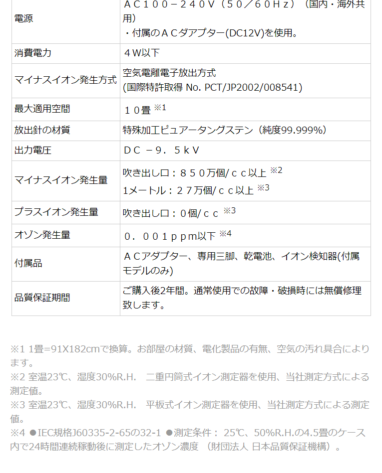 大量発生型 マイナスイオン発生器 空気清浄機 メディカルイオン ミニ イオン検知器ありモデル Mi 1000 S イオントレーディング 通販 Yahoo ショッピング