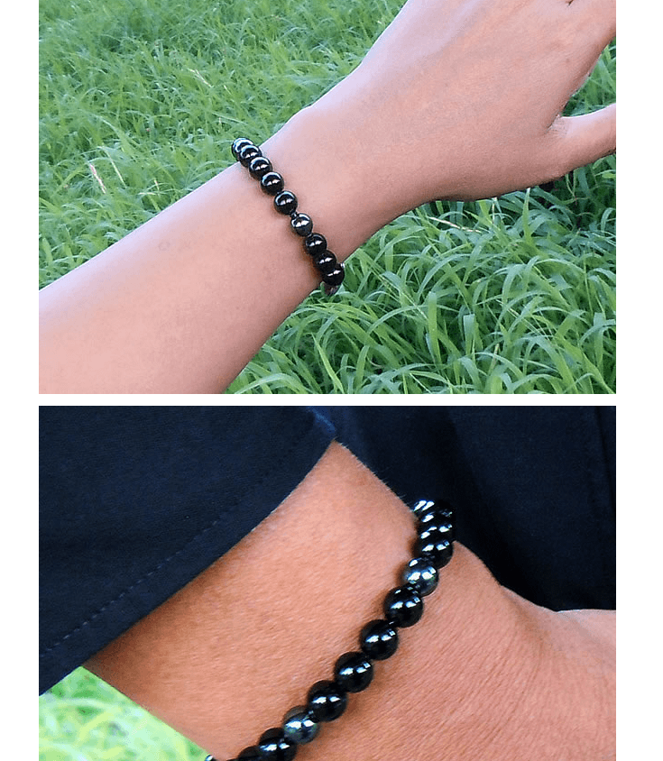 ブラックトルマリン ブレスレット 磁気入り 大玉8mm/16・17・18