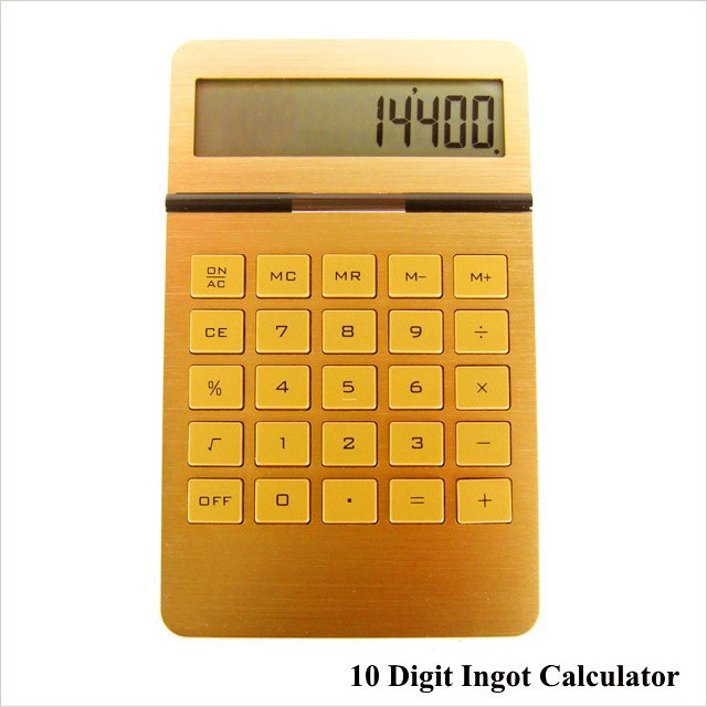 電卓 計算機 おしゃれ ゴールド カリキュレーター 10 Digit Ingot Calculator 10 Digit Ingot Calculator インテリアショップnorthern Line 通販 Yahoo ショッピング