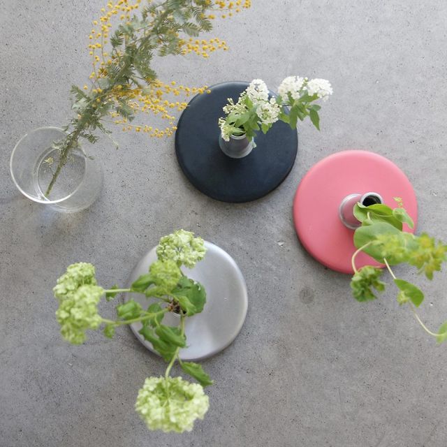 フラワーベース アルミ おしゃれ 一輪挿し 花瓶 Alx Vase Hana