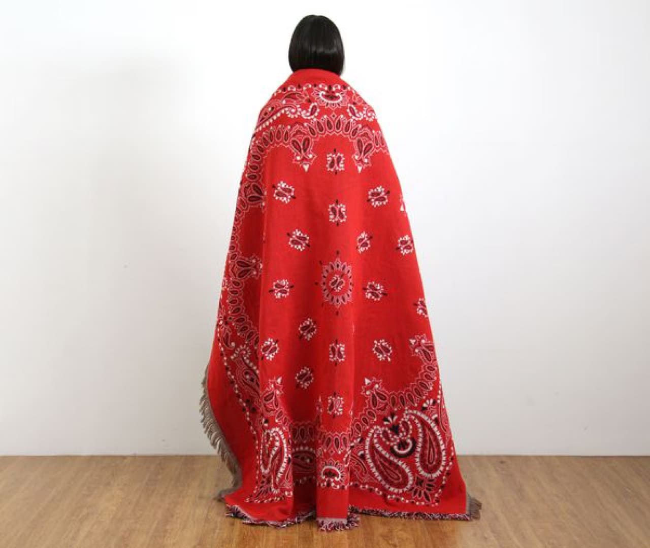 バンダナ スローケット ペイズリー Bandana Throwket Paisley Red