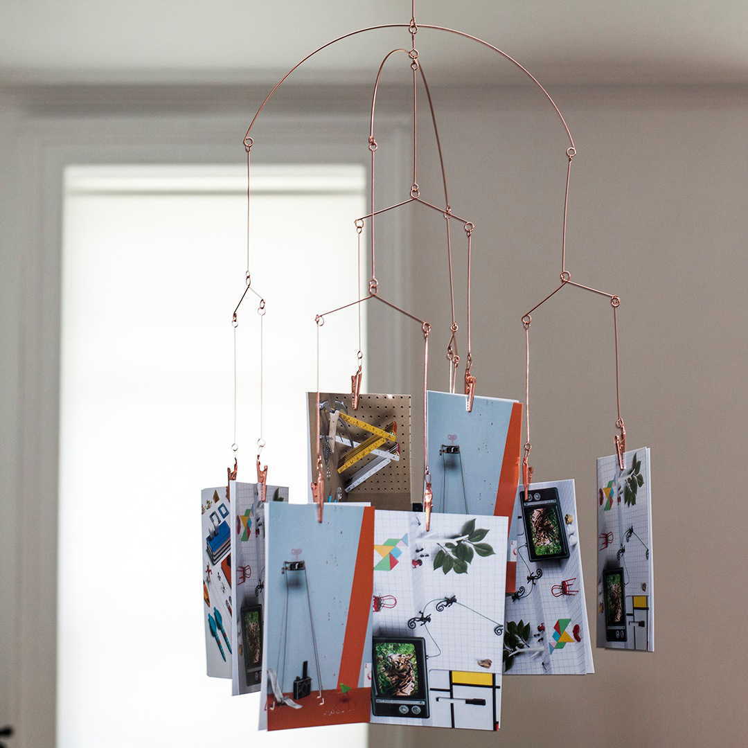 写真 複数 フォトフレーム モビール