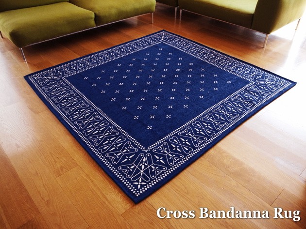 30％OFF】 【通年使用可】bandanna rug ラグマット 200×140cm ラグ 