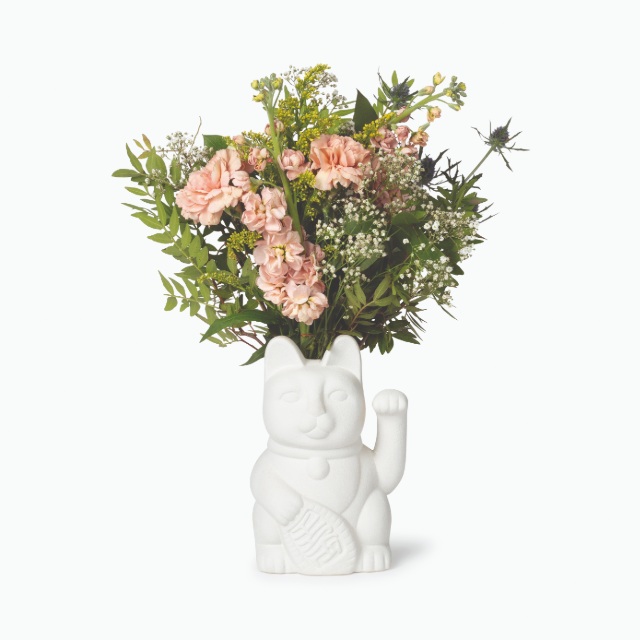 フラワーベース ネコ Flower Vase Neko 招き猫 花瓶 和風 縁起物 置物