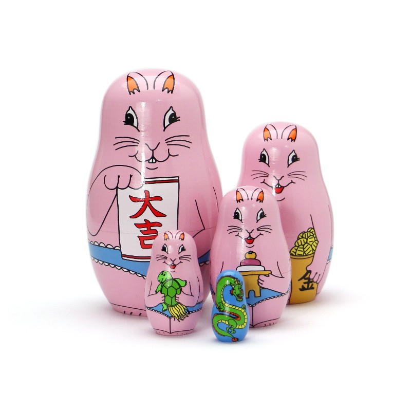 マトリョーシカ ハッピー ニュー ラビット Happy New Rabbit マトリョーシカ ハッピー ニュー ラビット Happy New Rabbit