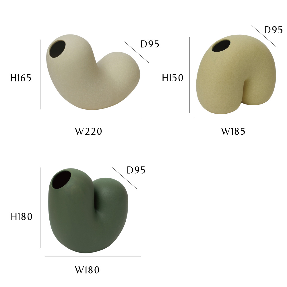 MoMA　モマデザインストア　レア　フラワーベースFLAX VASE　ツェツェ モマ Moma フラワーベース 花瓶 陶器 花器 置物 : インテリア