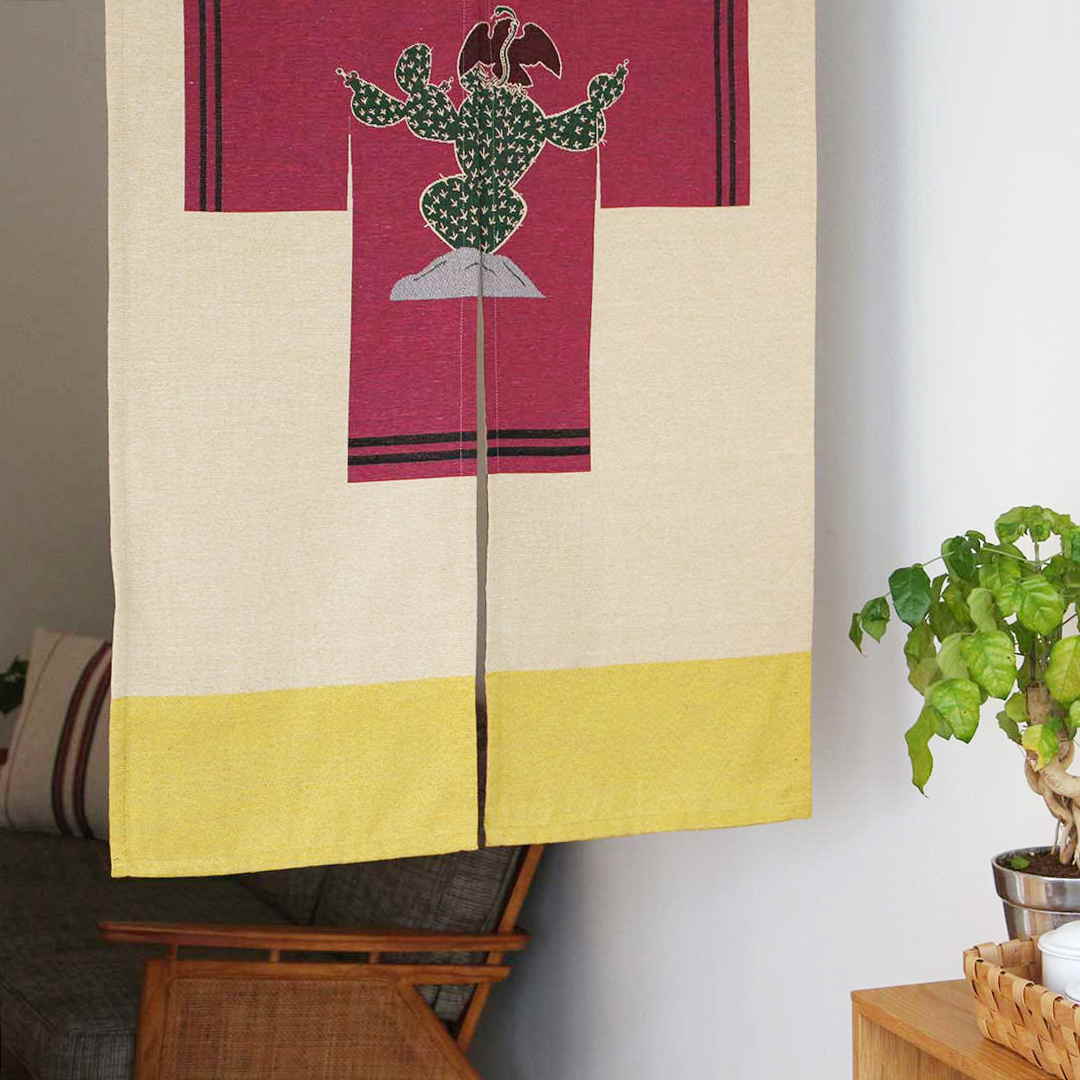 のれん Noren Opuntia オプンティア カーテン 間仕切り 両面 幅78cm