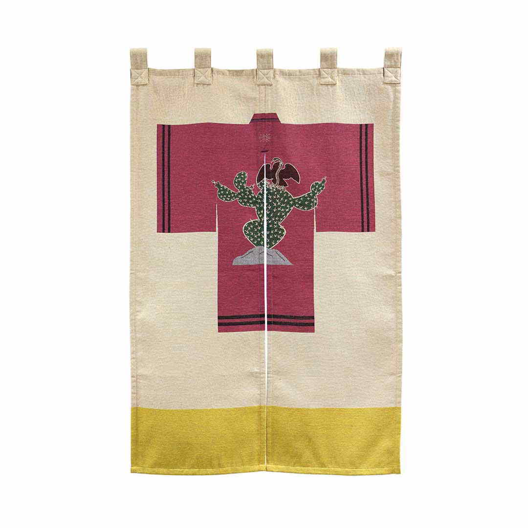 のれん Noren Opuntia オプンティア カーテン 間仕切り 両面 幅78cm