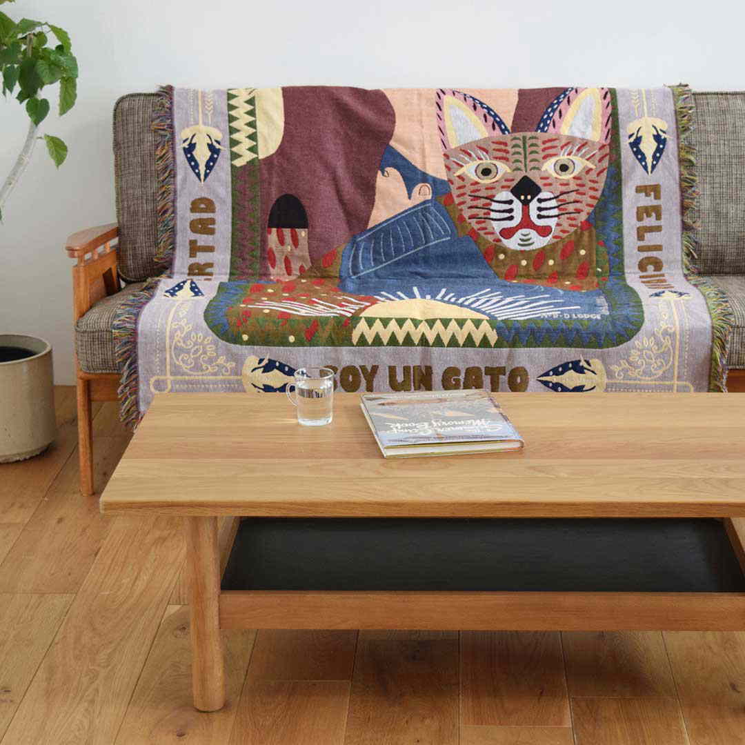オアハカ スローケット キャット OAX Throwket Cat ブランケット オアハカ スローケット キャット OAX Throwket Cat ブランケット