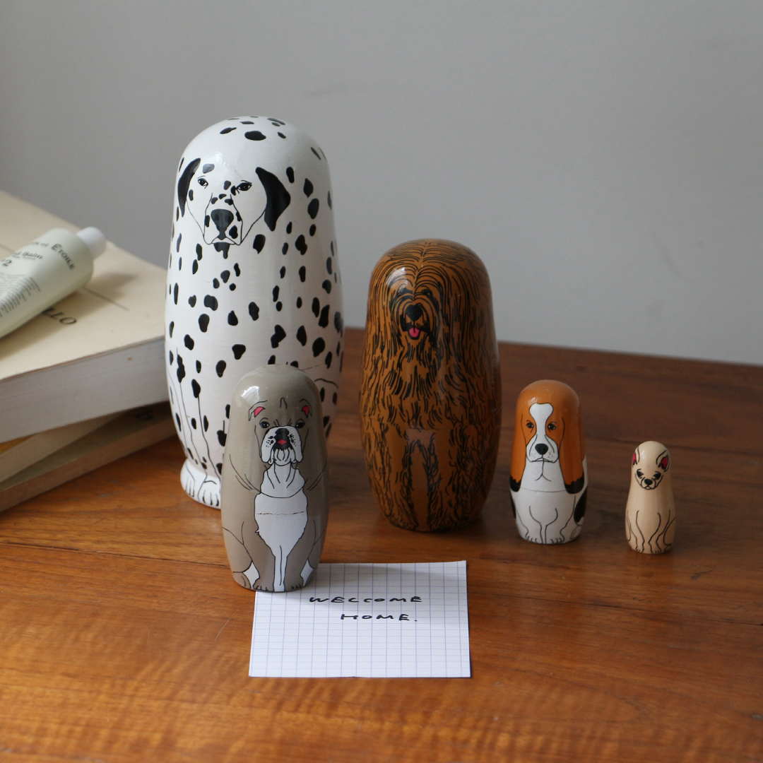 パートナーズ Partners マトリョーシカ 犬 midori komatsu ドッグ 動物