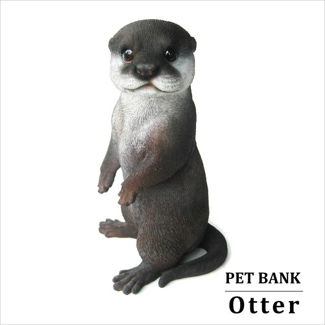 カワウソ オブジェ 雑貨 置物 ペットバンク Pet Bank カワウソ Pet Bank Otter インテリアショップnorthern Line 通販 Yahoo ショッピング